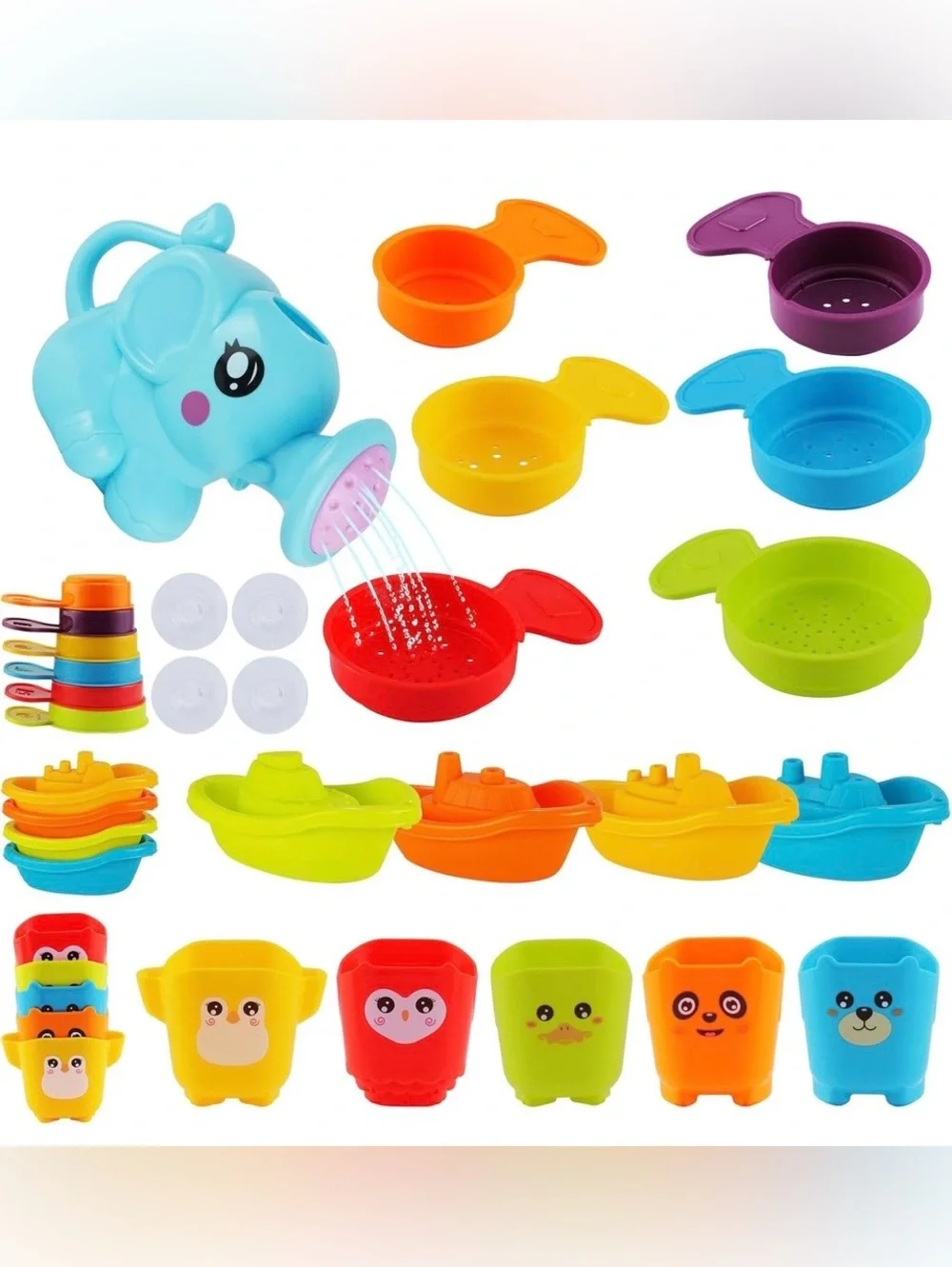 Baby Bath Toys for Kids Ages 1-3, 16 PCS